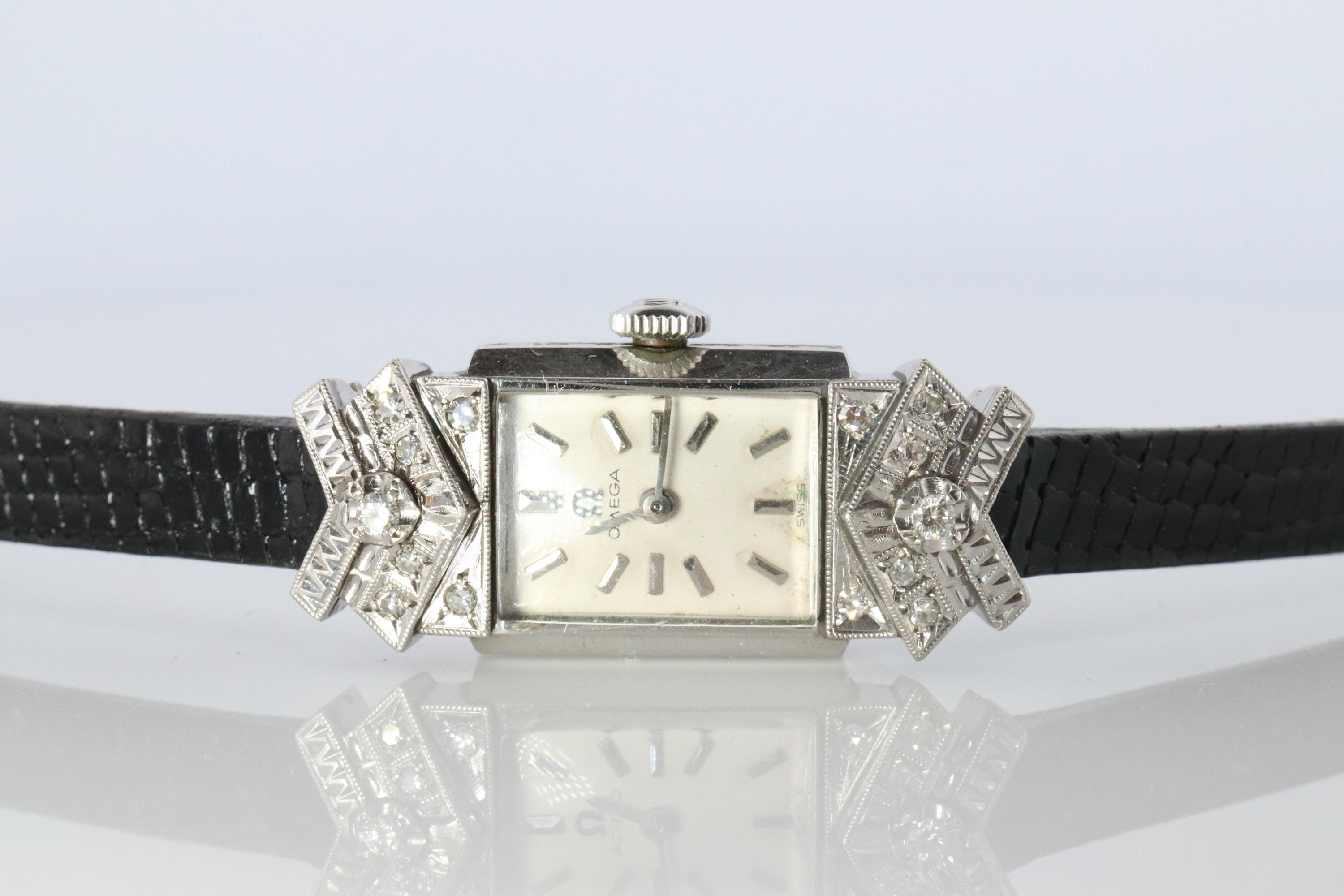Platinum Diamond Art Deco Watch - Etsy