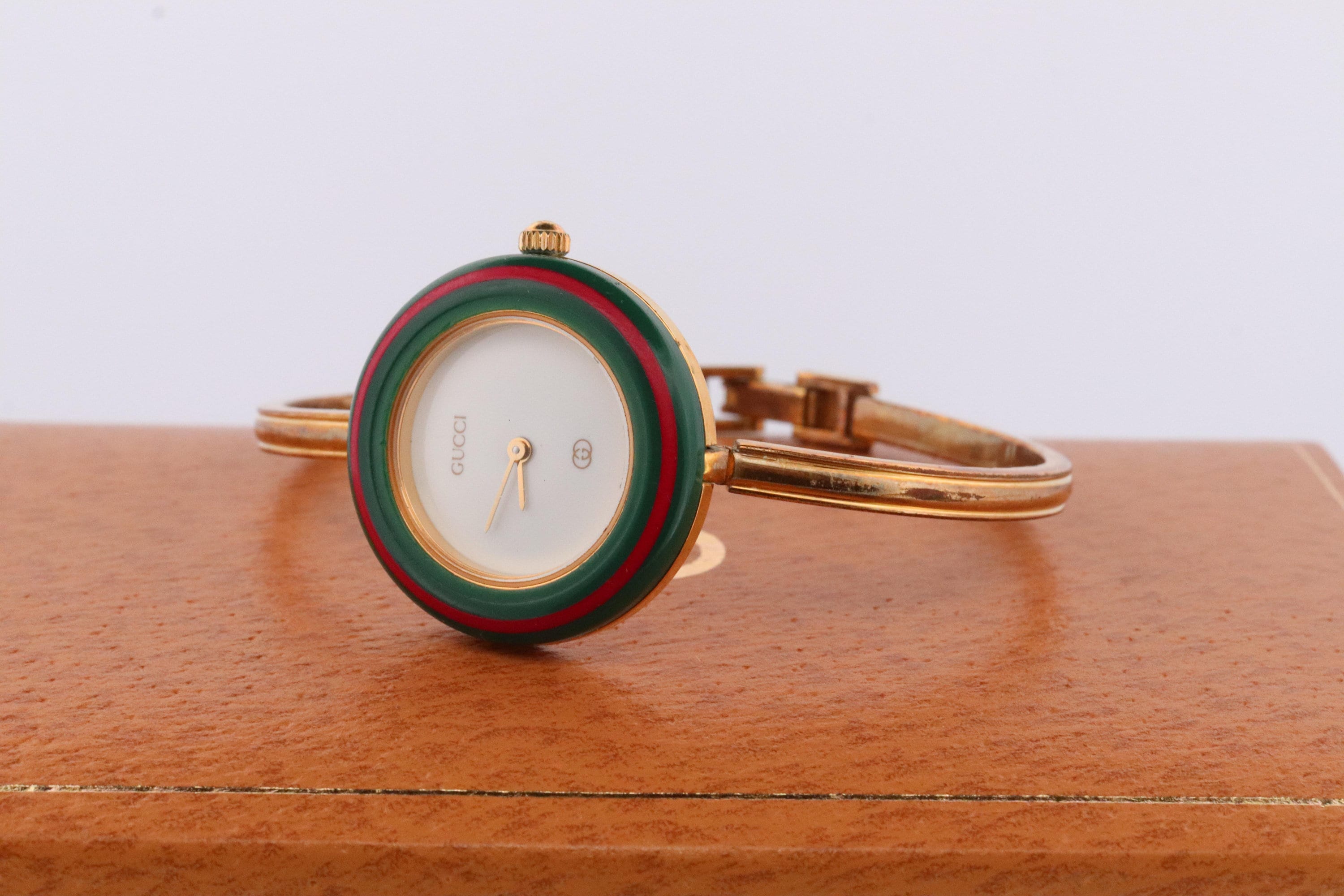 Vintage Gucci Quartz 1100l Watch Timepiece. Gucci Ladies Bangle Watch With Box Etsy