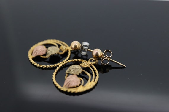 Black Hills Gold Dangle earrings. Black Hills Vin… - image 4