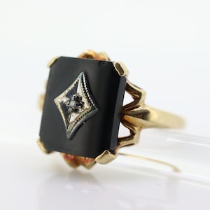 Onyx Diamond Ring. Onyx Diamond Ring. Onyx diamond ring. Onyx Diamond Ring. Onyx Diamond Ring. st161 image 1