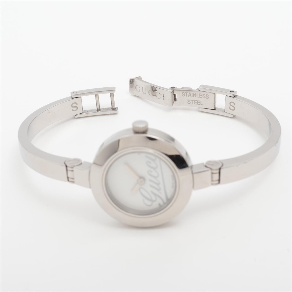 Gucci Quartz 105 Watch Bezels Gucci Ladies Silver Bangle 