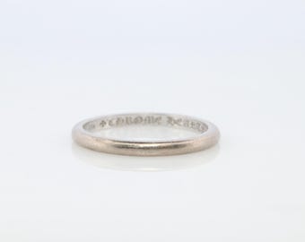 Anillo Chrome Hearts Bubblegum de oro amarillo de 18 quilates y 750 g. Anillo de boda Chrome Hearts BBLGM de 2 mm.