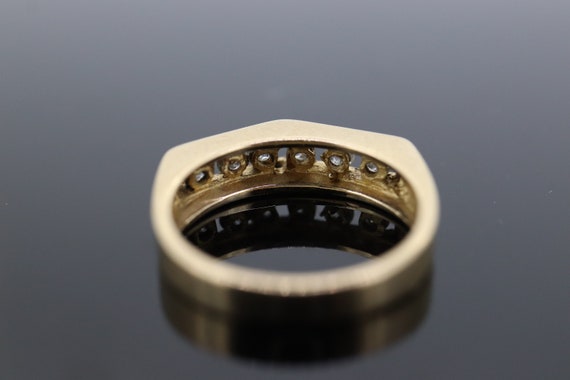 14k diamond tension set Eternity ring. 14k Diamon… - image 5