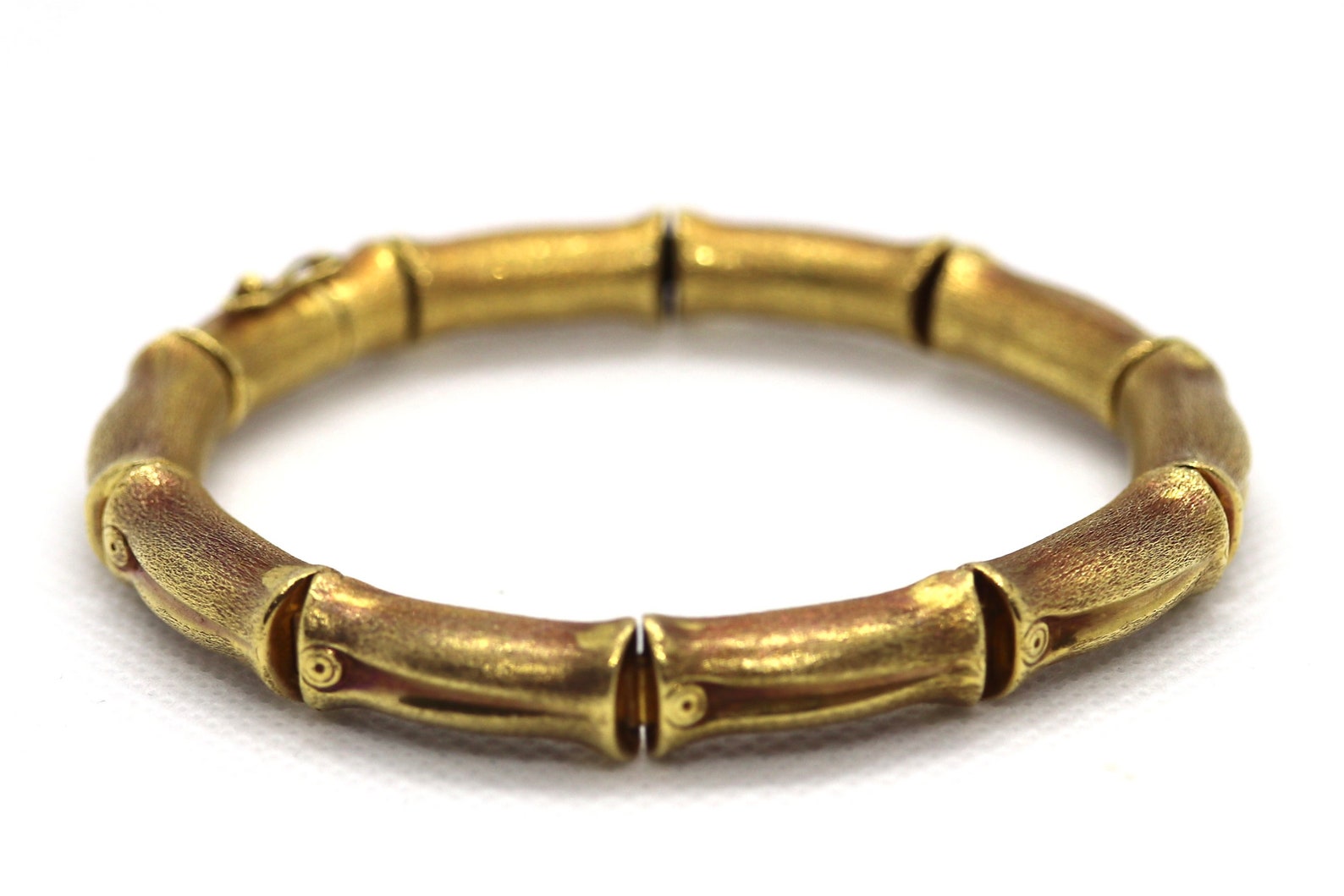 Lunar Curve Bamboo Bracelet, Gold