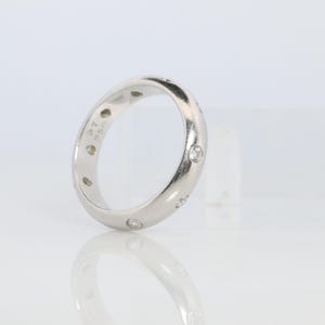 Tiffany and Co. Diamond Etoile Band. Authentic Tiffany Pt950 Platinum Ring