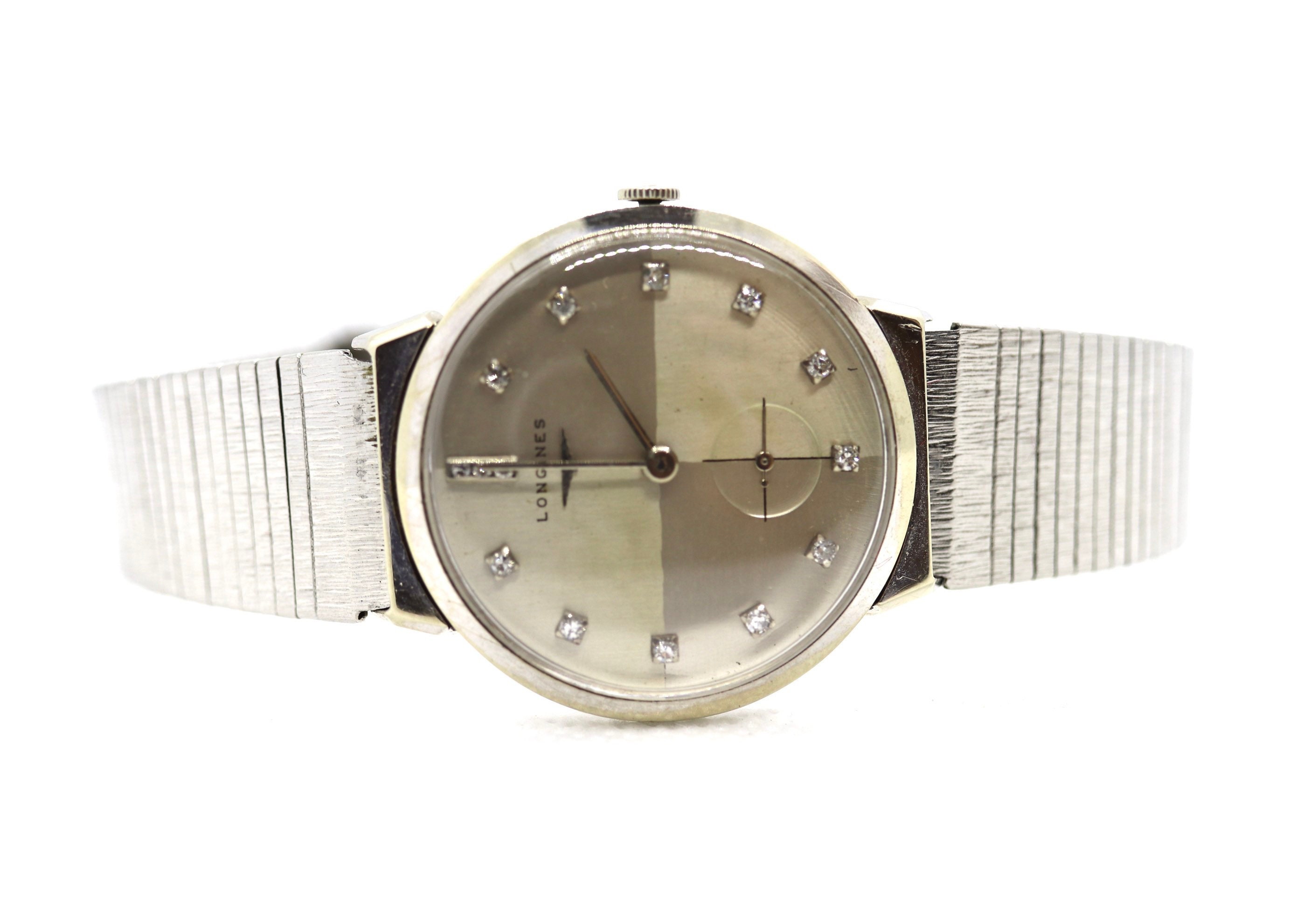 LONGINES WATCH. 14k Longines Diamond 