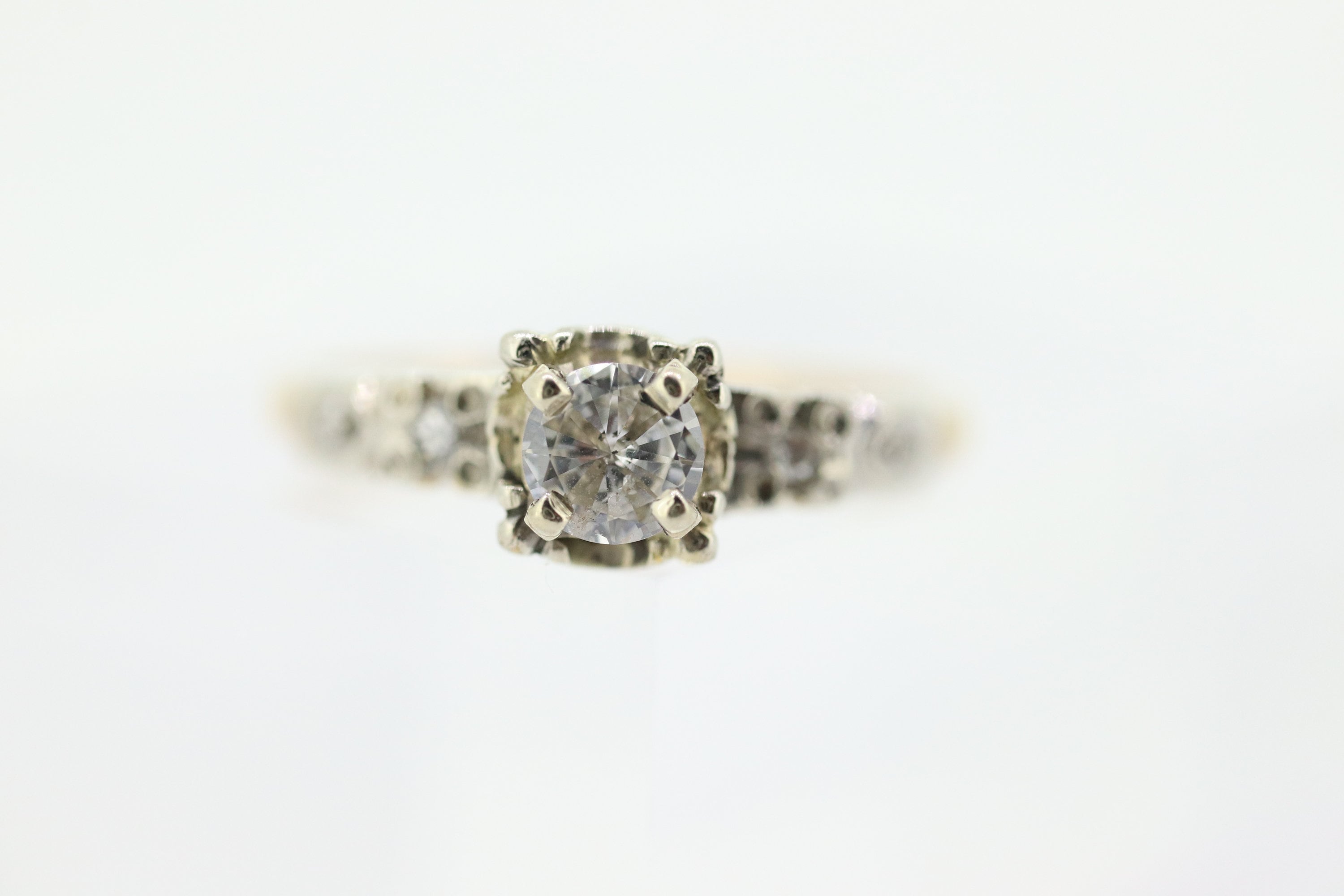 International Diamond Center Sarasota Art Deco Diamond Solitaire