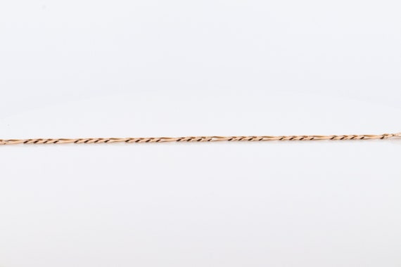 10k Figaro Chain Bracelet. 10k Solid Yellow Gold … - image 4