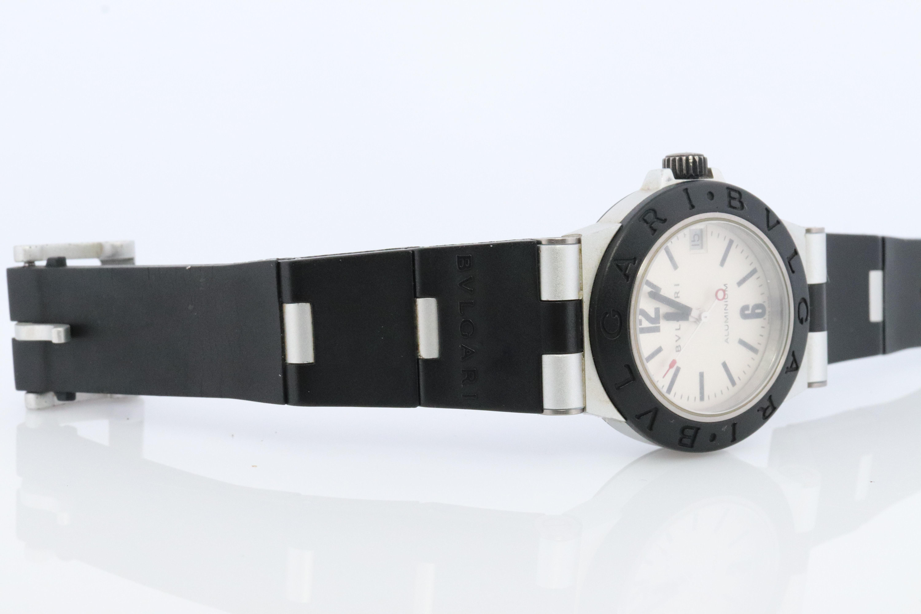 Bulgari Watch. Bulgari Al 32 Ta Aluminum Watch. Rubber