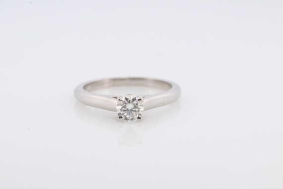 Cartier Platinum Diamond Solitaire ring.  PT950 G… - image 9