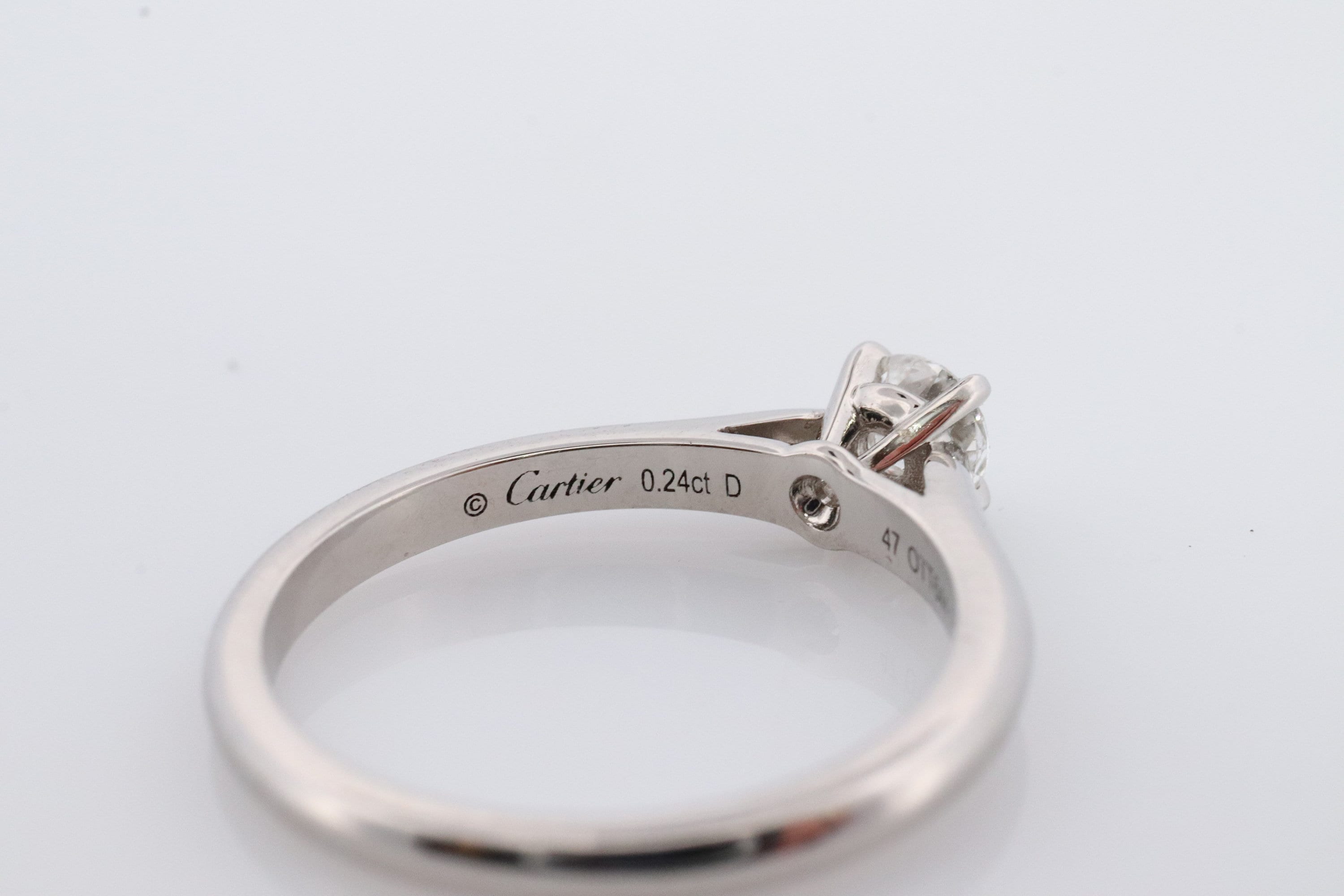 Cartier ソリティアリング ダイヤモンド 楽天市場】【Cartier】カルティエ 1895 メインダイヤモンド 0.36