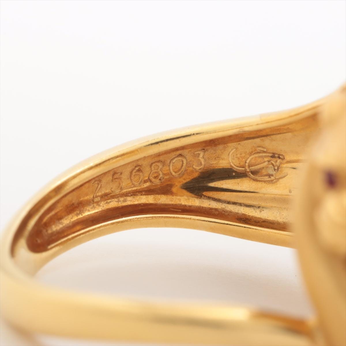 カレラ・イ・カレラ 18K ゴールド パンサー リング ルビー アイ 