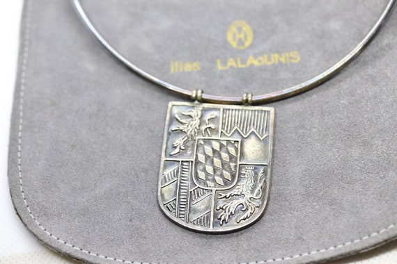 Pre-owned Ilias Lalaounis Sterling Silver Crest Shield Chocker Necklace -  Etsy Israel