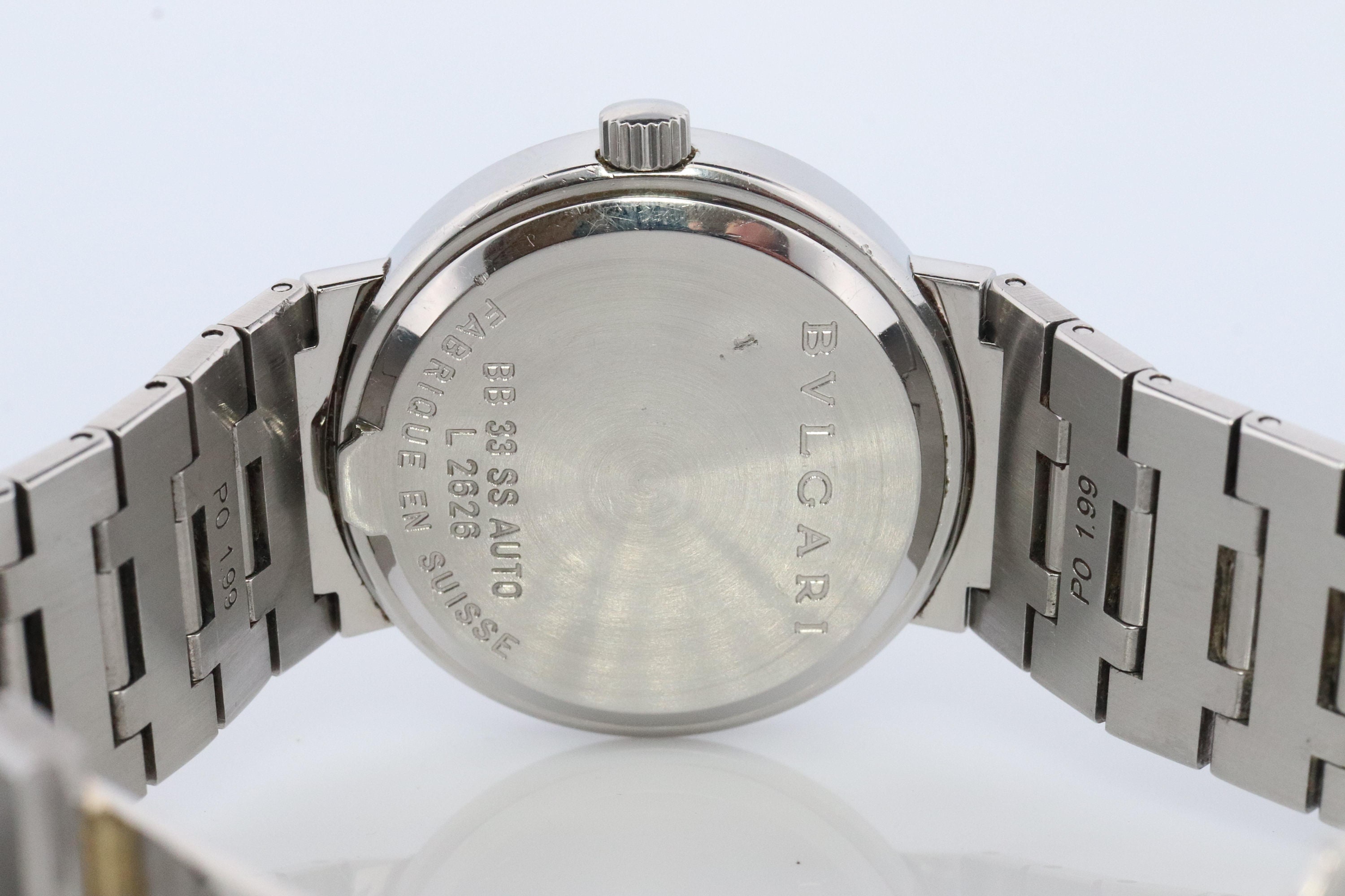 Bulgari Watch. Bvlgari Bb 33 Ss Automatic Mens Watch. Stainless