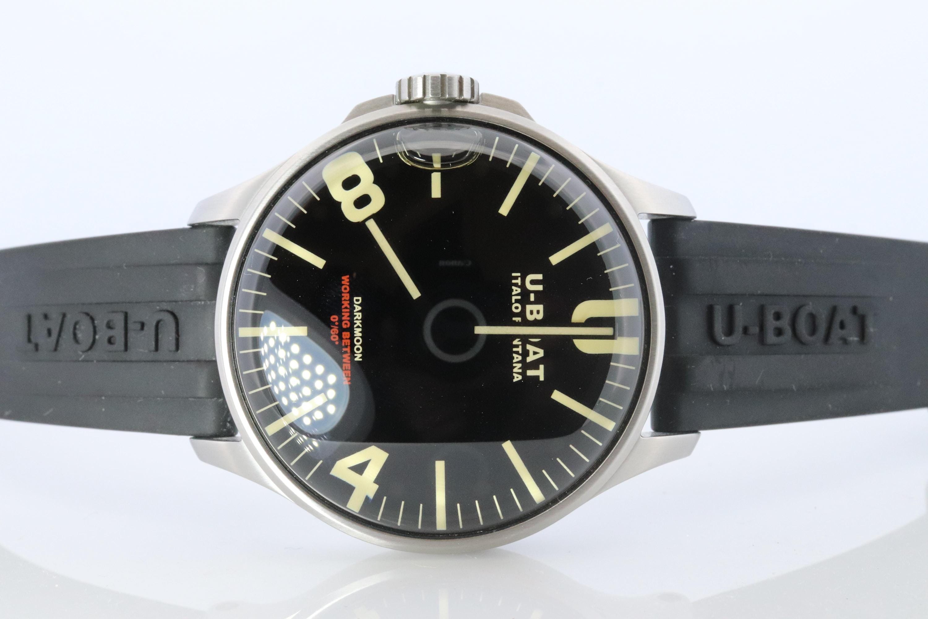 U-Boat メンズ腕時計。U-Boat Darkmoon。Italo Fontana 中古品 