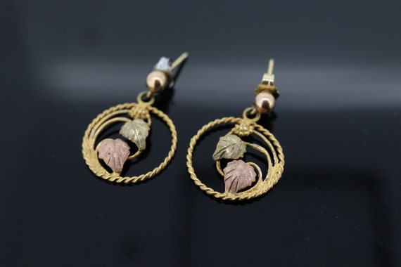 Black Hills Gold Dangle earrings. Black Hills Vin… - image 1