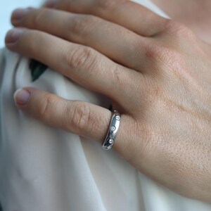 Tiffany and Co. Diamond Etoile Band. Authentic Tiffany Pt950 Platinum Ring
