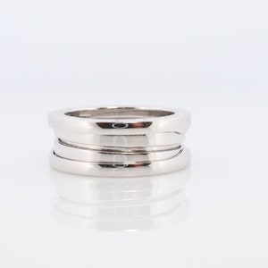 Bvlgari Ring. Bulgari B Zero 18k 750 White Gold. Bulgari Wide 18k Band. Bulgari B Zero-1 Ring