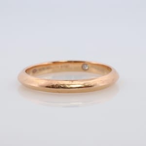 Louis Vuitton Band. 18k Diamond Knife Edge 2.5mm Wedding Band. Certified