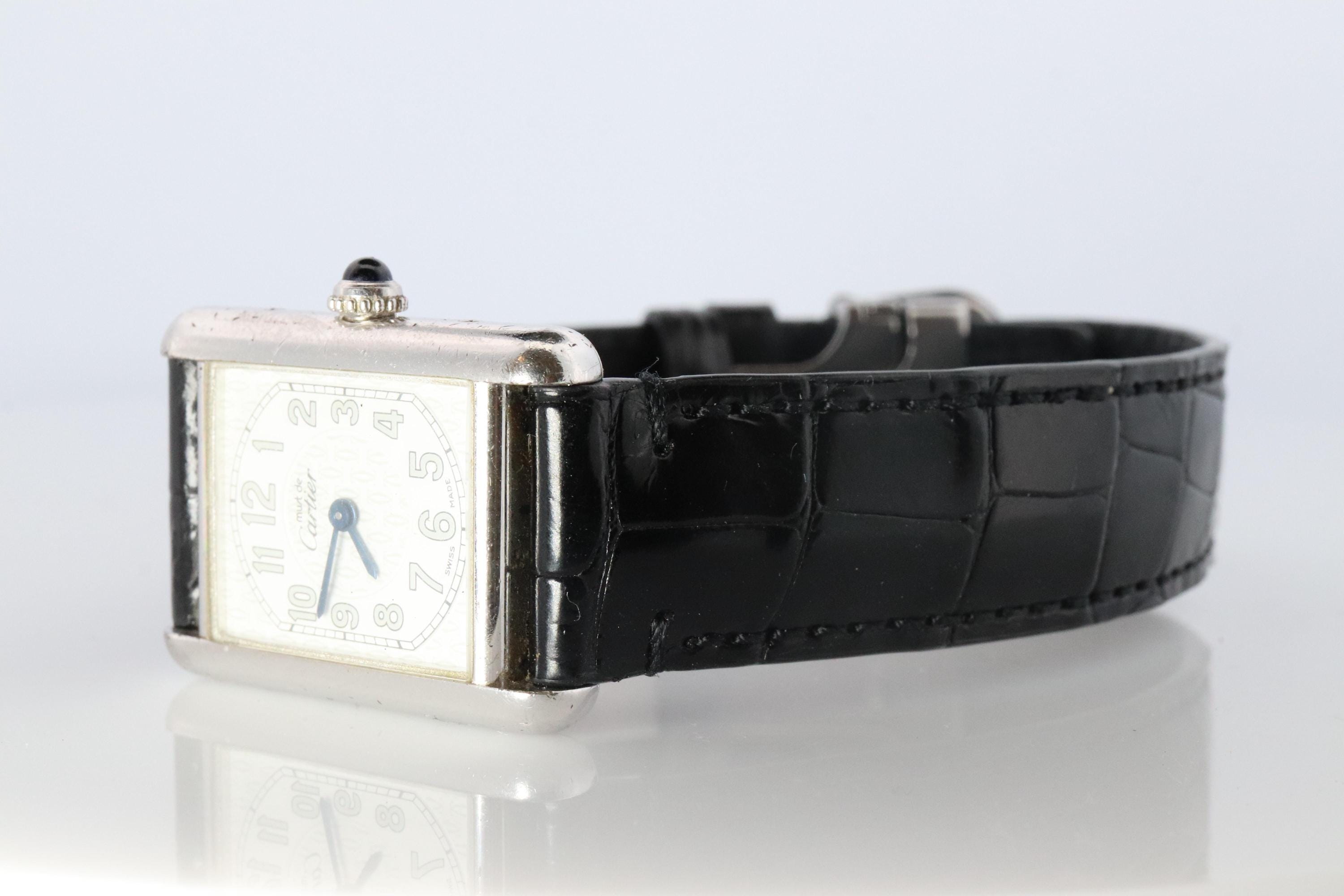Cartier 925 Must Tank SM Vermeil Arabia Sold ] Vintage Cartier Must De Tank Vermeil (SM 20x28mm  main image 4