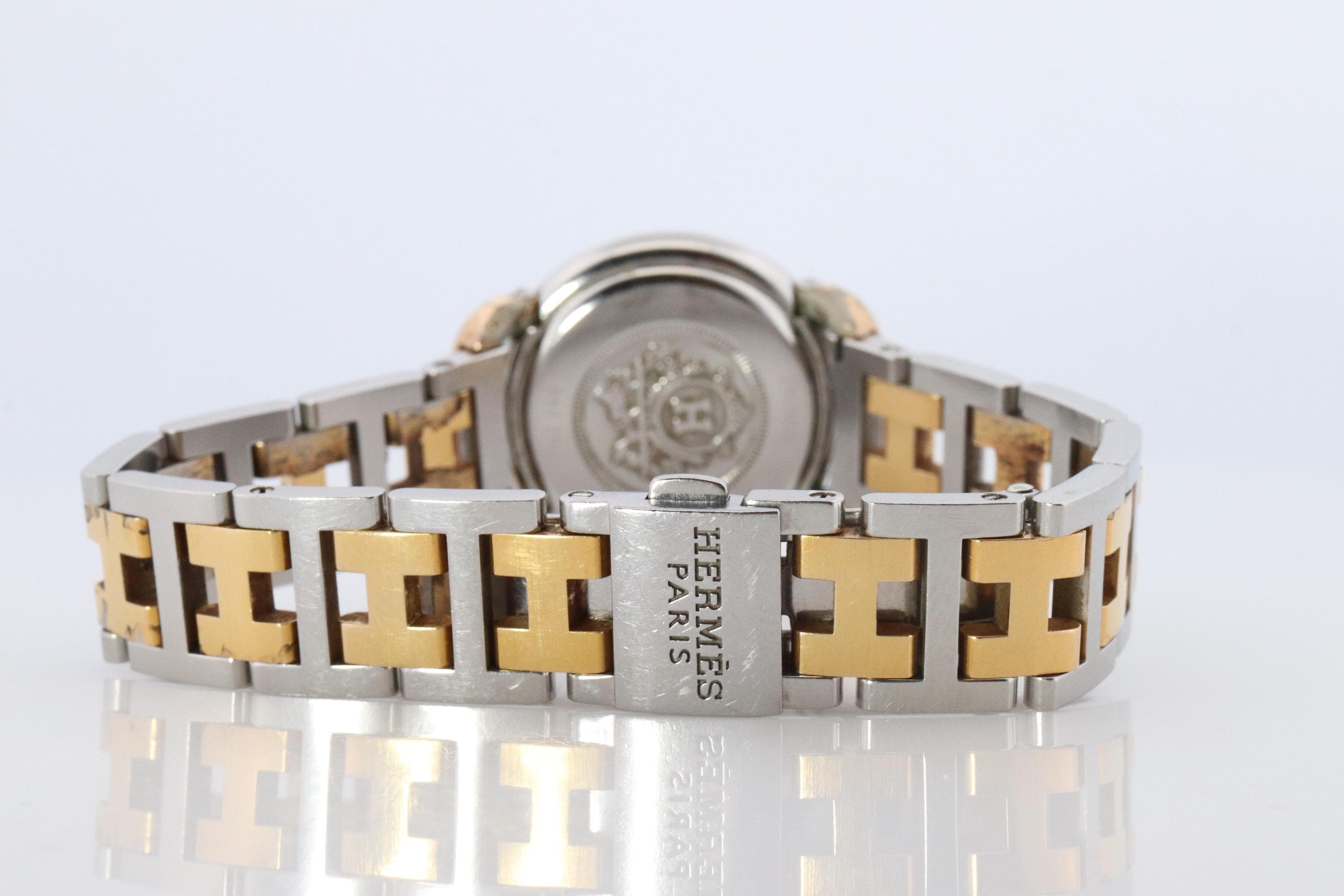 【HERMES】vintage pierce HERMÈS Vintage Box Calf Leather Black Bag Ring with Shoulder