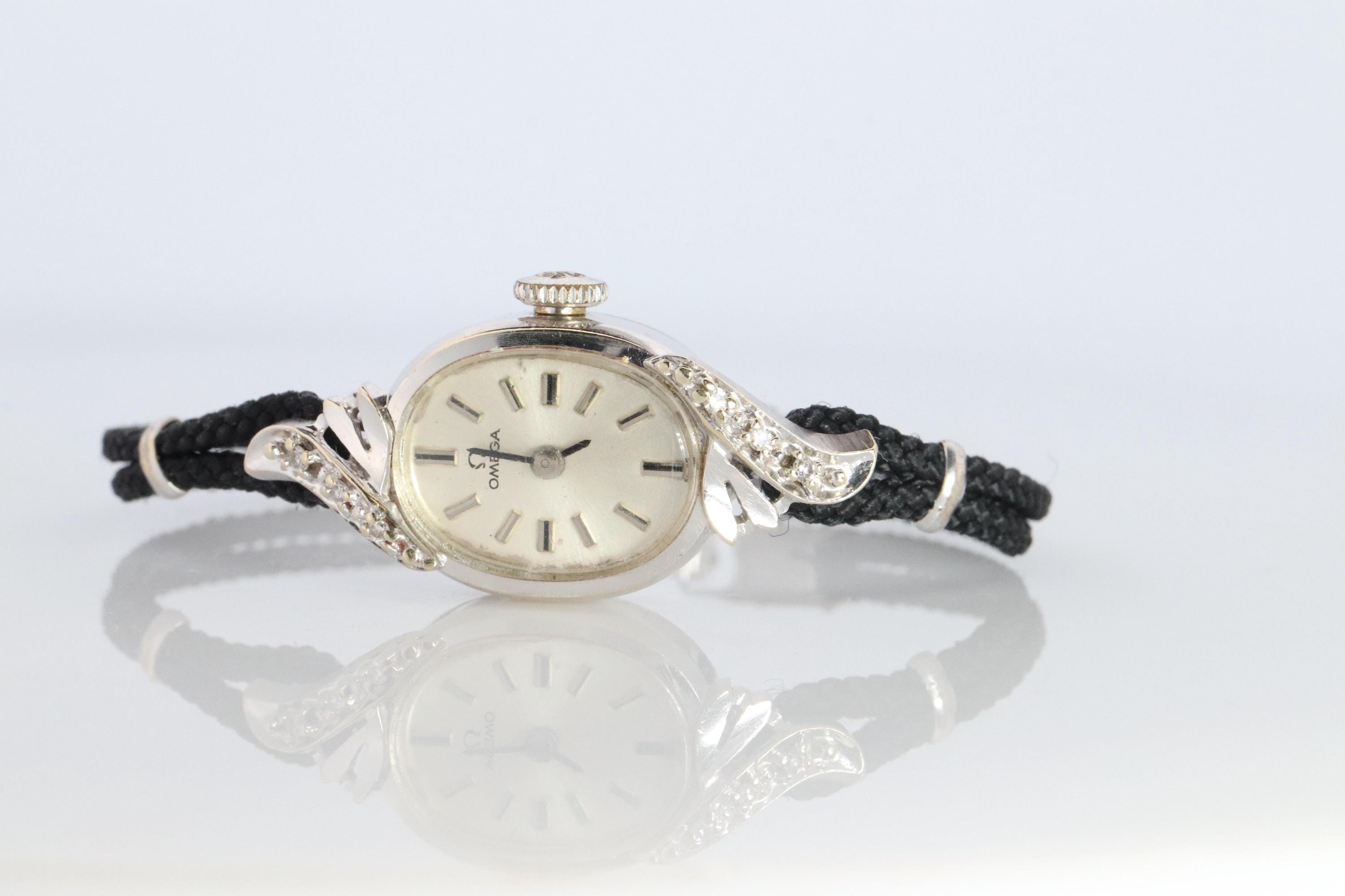 Omega Watch. Omega 14k and Diamond Vintage Ladies Wristwatch  display picture 3