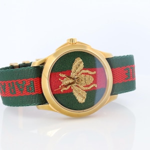 Gucci Honigbienenuhr. Gucci Le Märze Des Merveilles Sherry Armbanduhr.