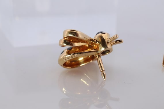 Genuine Cartier Bee Brooch. 18k Yellow Gold Sapphire Bumblebee Pin