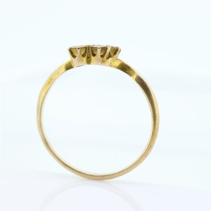 Honey comb citrine ring. 10k Yellow Gold citrine ring. image 6