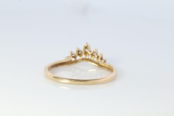 14k Enhancer Jacket Wrap Around Ring. Diamond (Cz… - image 5