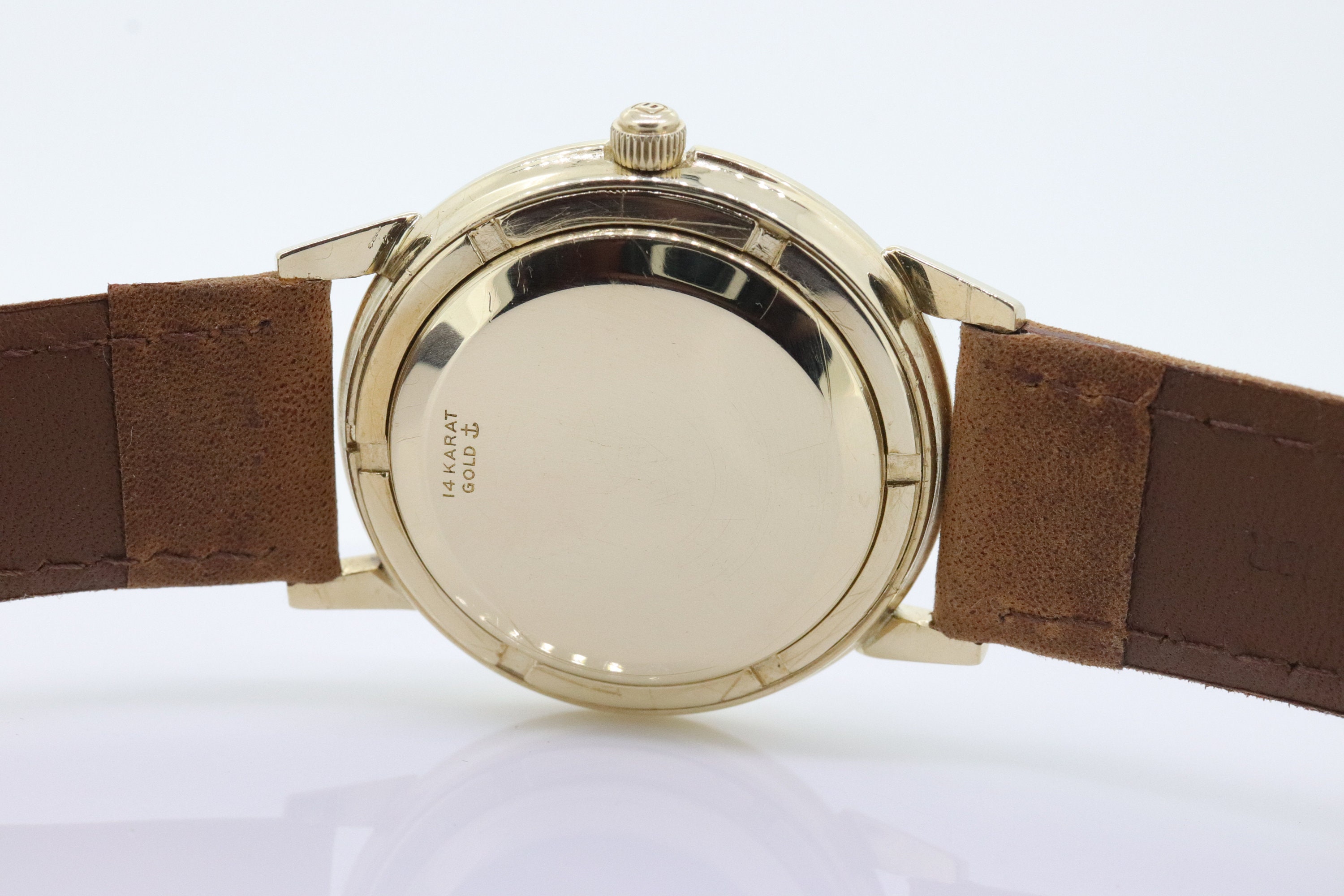 ユリス ナルダン ウォッチ。14K イエロー ゴールド クロノメーター