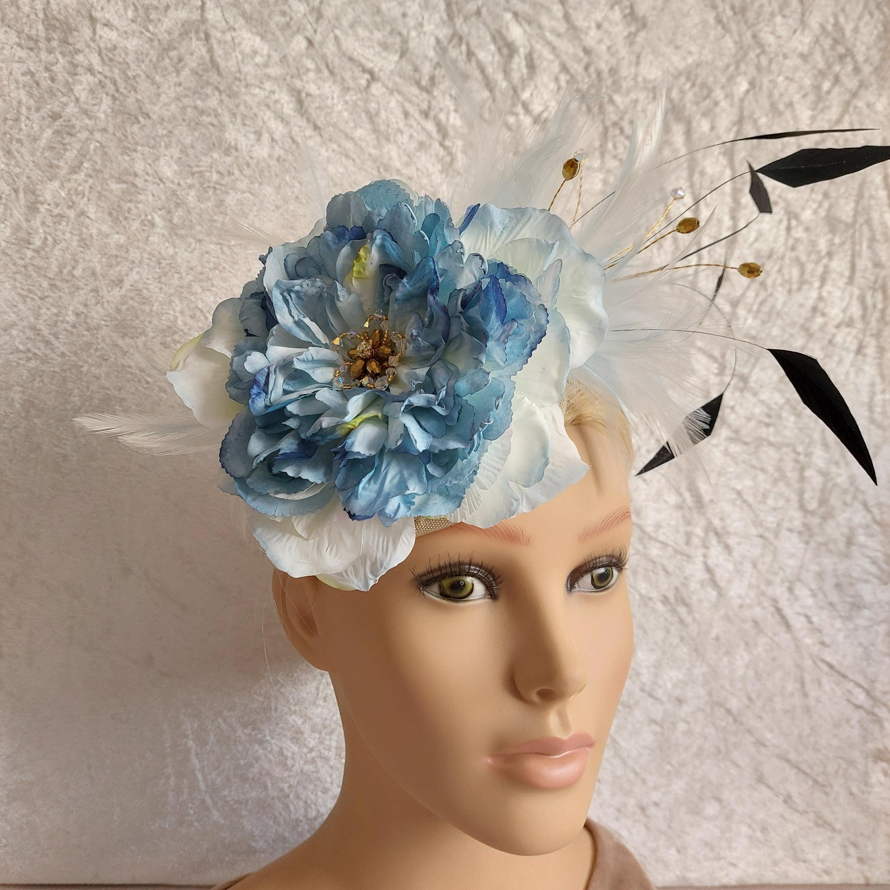 Embellished Knotted Headband with Crystal Accents - Light Blue Amazon.com : Atoden Knotted Headbands with Pearl Rhinestone  main image 2
