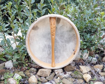 Air Tuning Shaman Drum with Hornbeam Handle