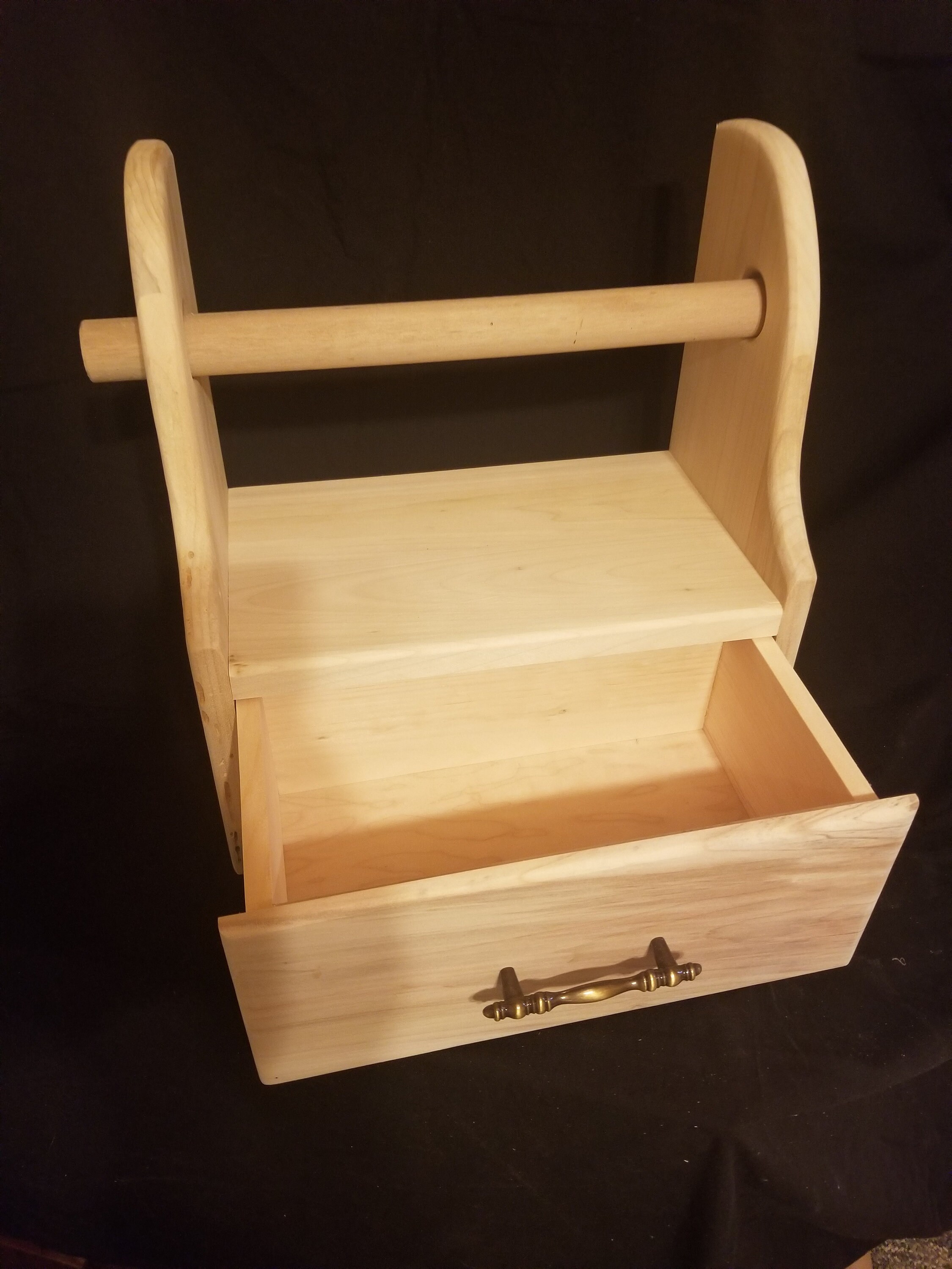 Paper towel holder w/Storage drawer Etsy
