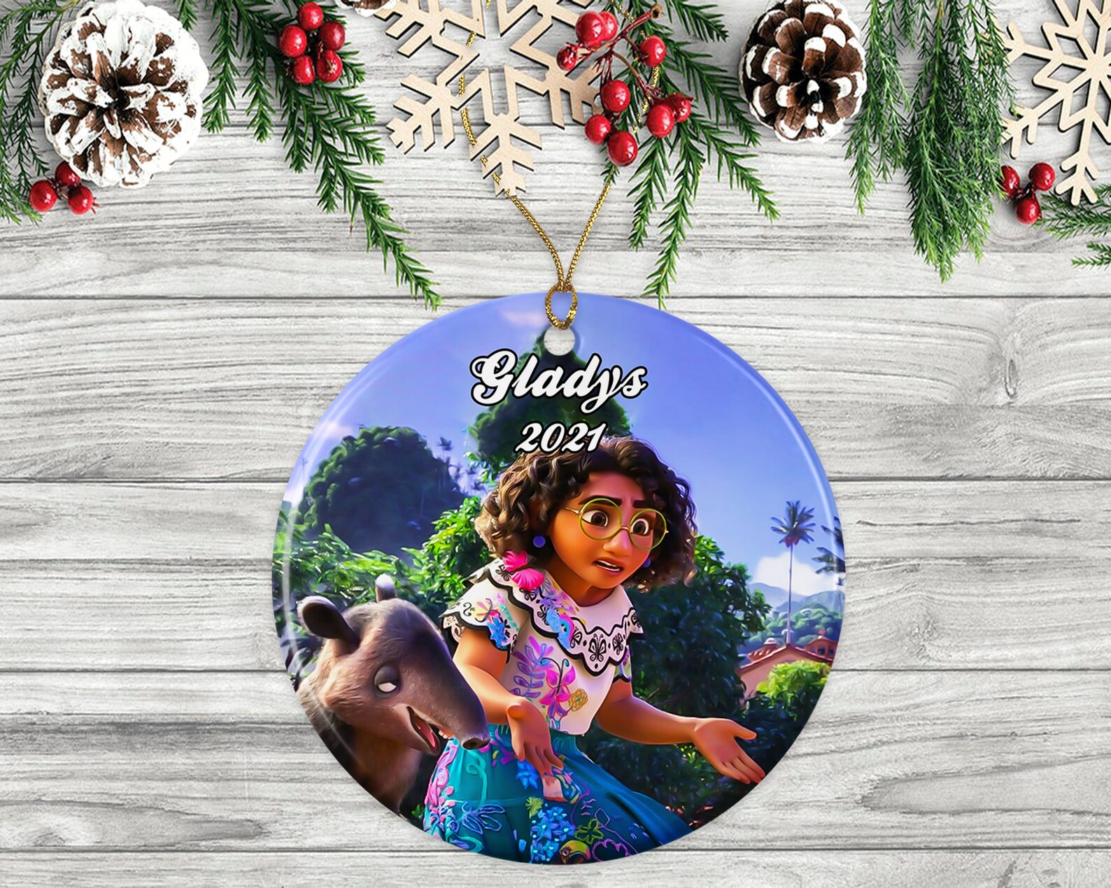 Personalized Encanto Ornament 2021 Kids Gift Christmas Etsy UK