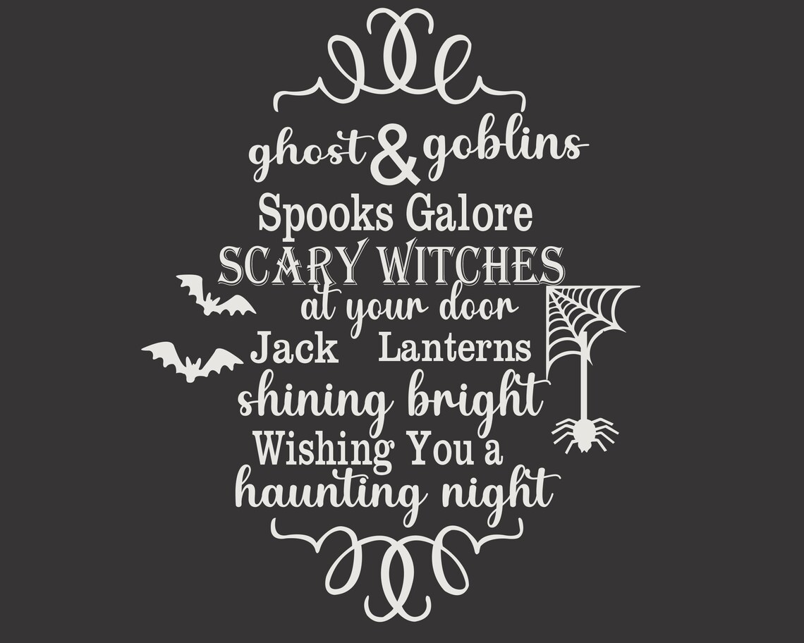 Download Ghosts and Goblins Halloween SVG Halloween svg Silhouette | Etsy