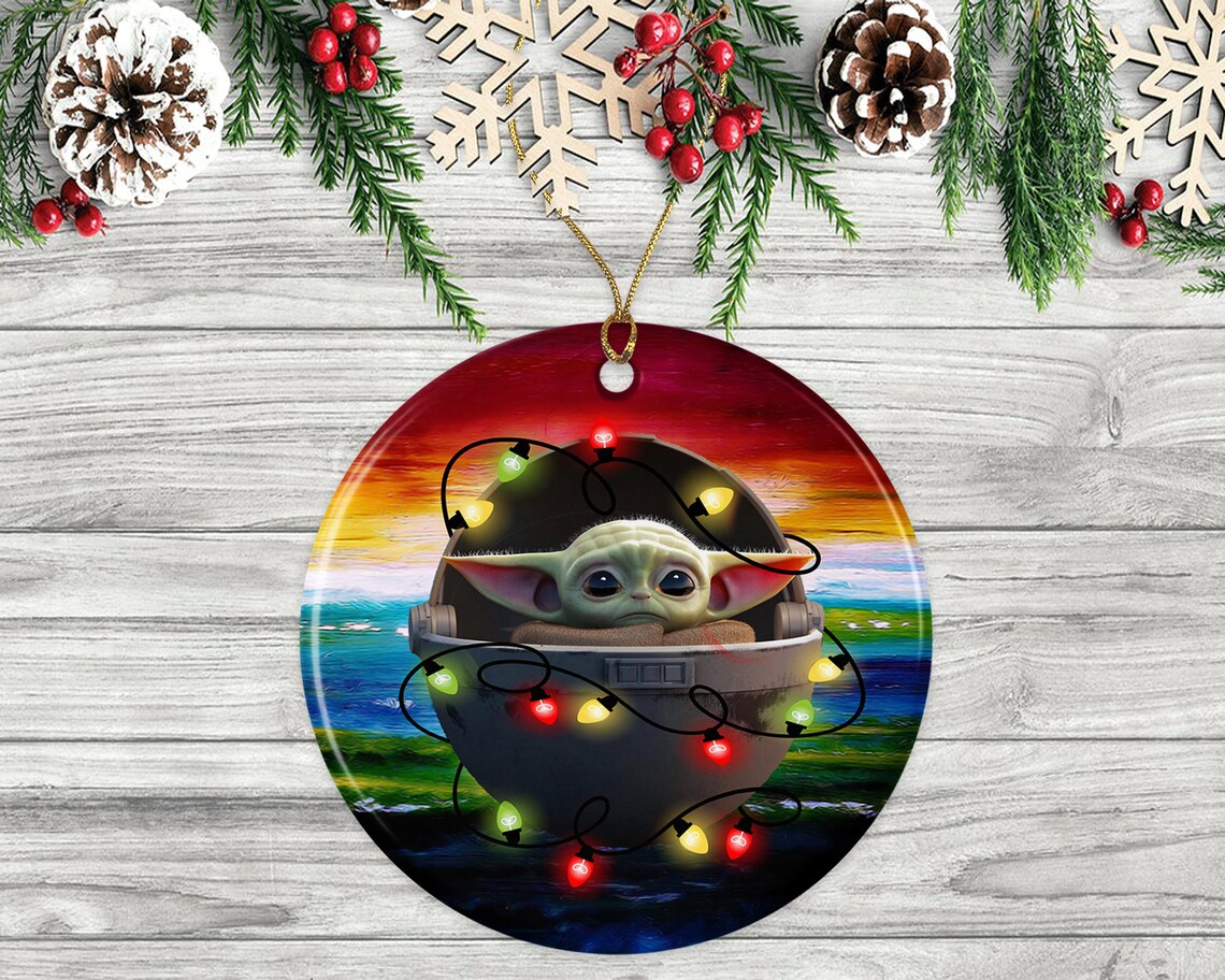 Baby Yoda Christmas Ornaments 