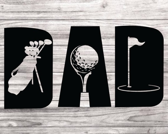 Download Dad Svg Golf Dad SVG Fathers Day SVG SVG cut file for | Etsy
