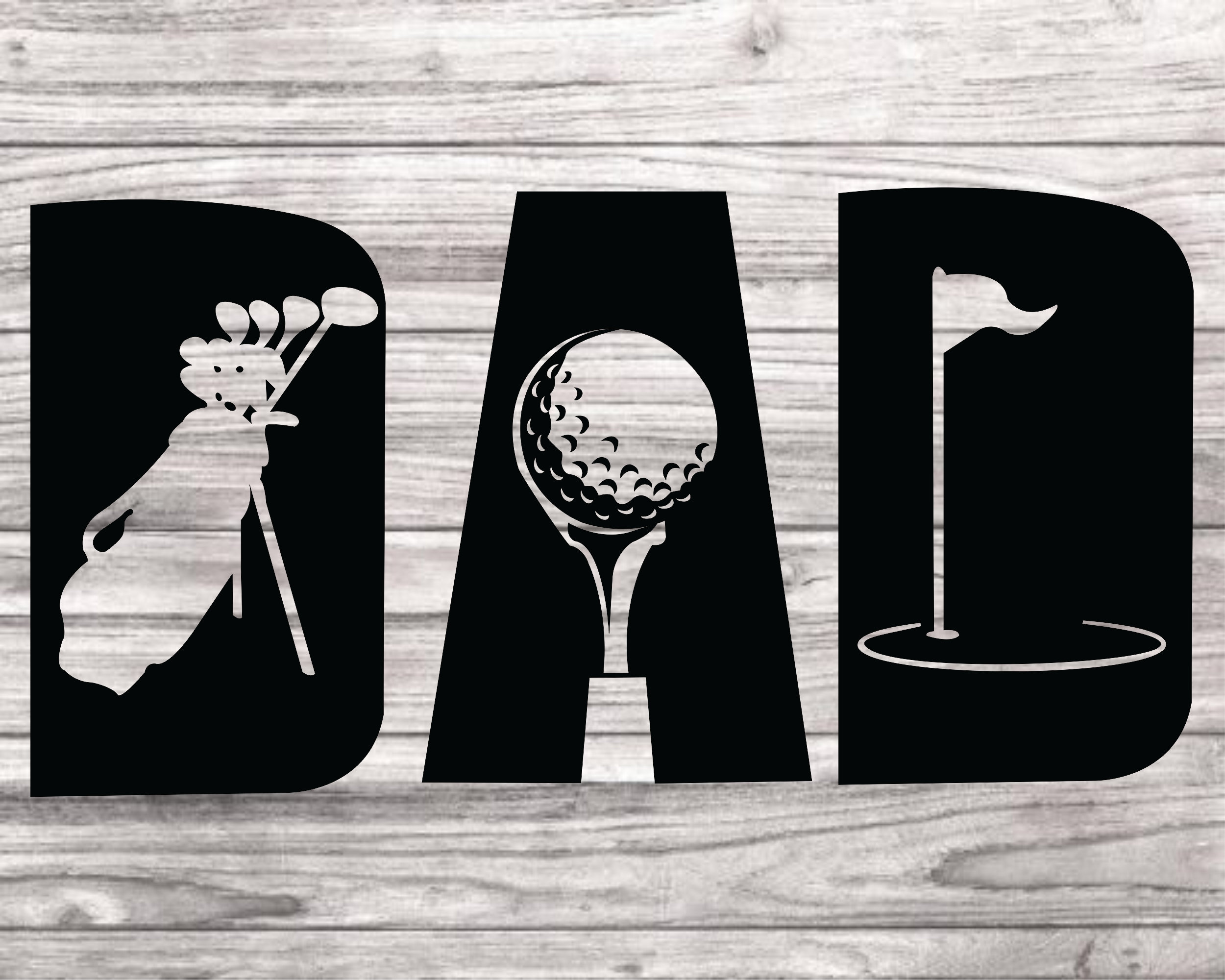 Dad Svg Golf Dad SVG Fathers Day SVG SVG Cut File For Etsy