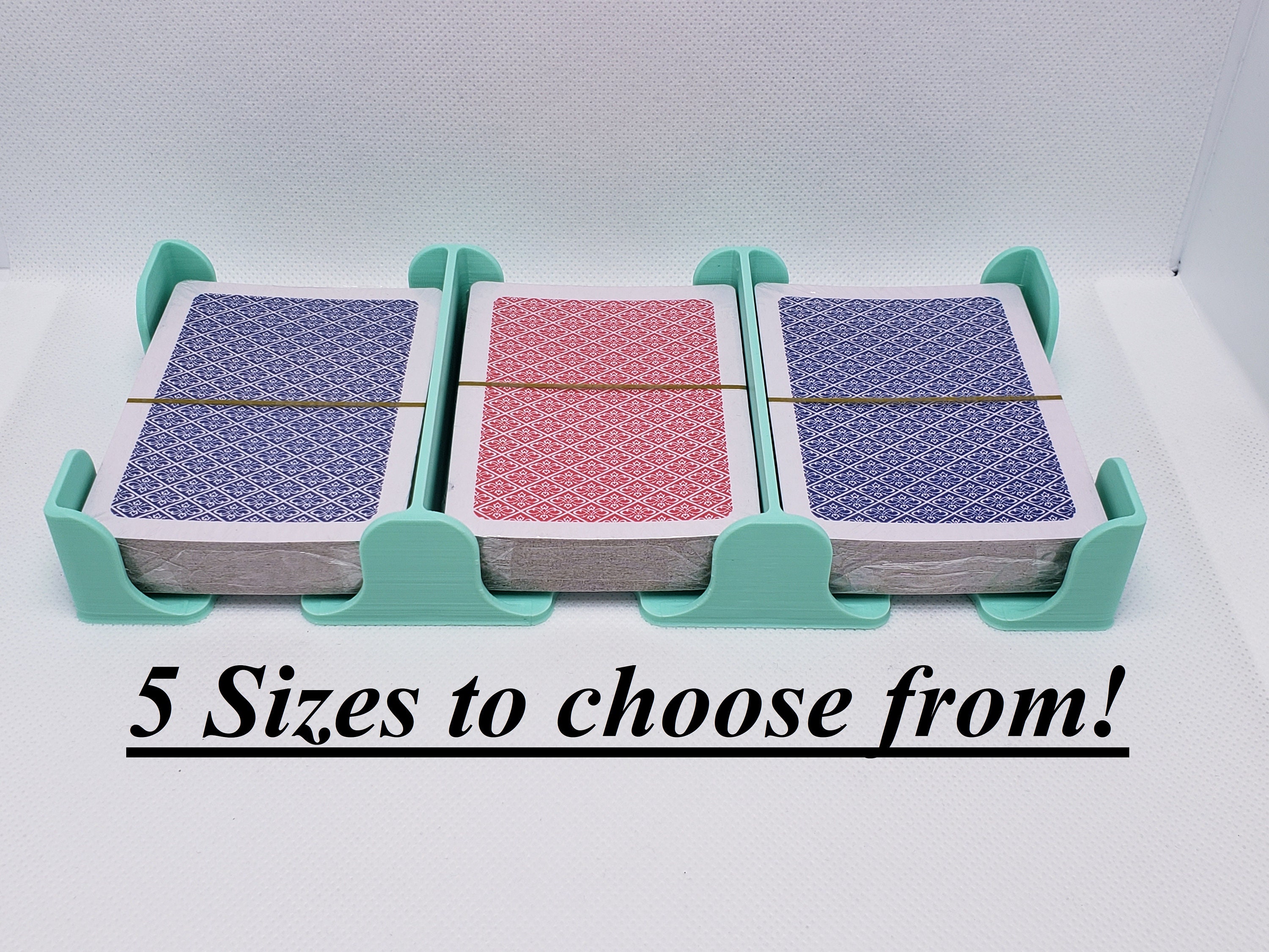 Draw and Discard Tray, Triple Wide Card Tray, 3 Tray Playing Card