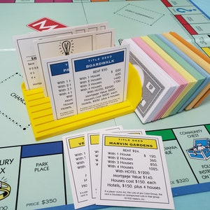 Monopoly money holder, banker tray, board game card tray, play money tray, play money organizer, monopoly money tray