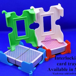 Plateau pour cartes à jouer à emboîtement, plateau pour cartes de jeu de un, deux, trois, quatre ou cinq étages, organisation de soirées de jeux