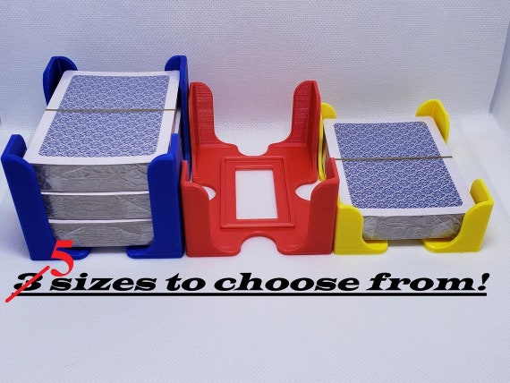Playing Card Tray 4-pack: Single Wide, Holds Sleeved Cards - Etsy