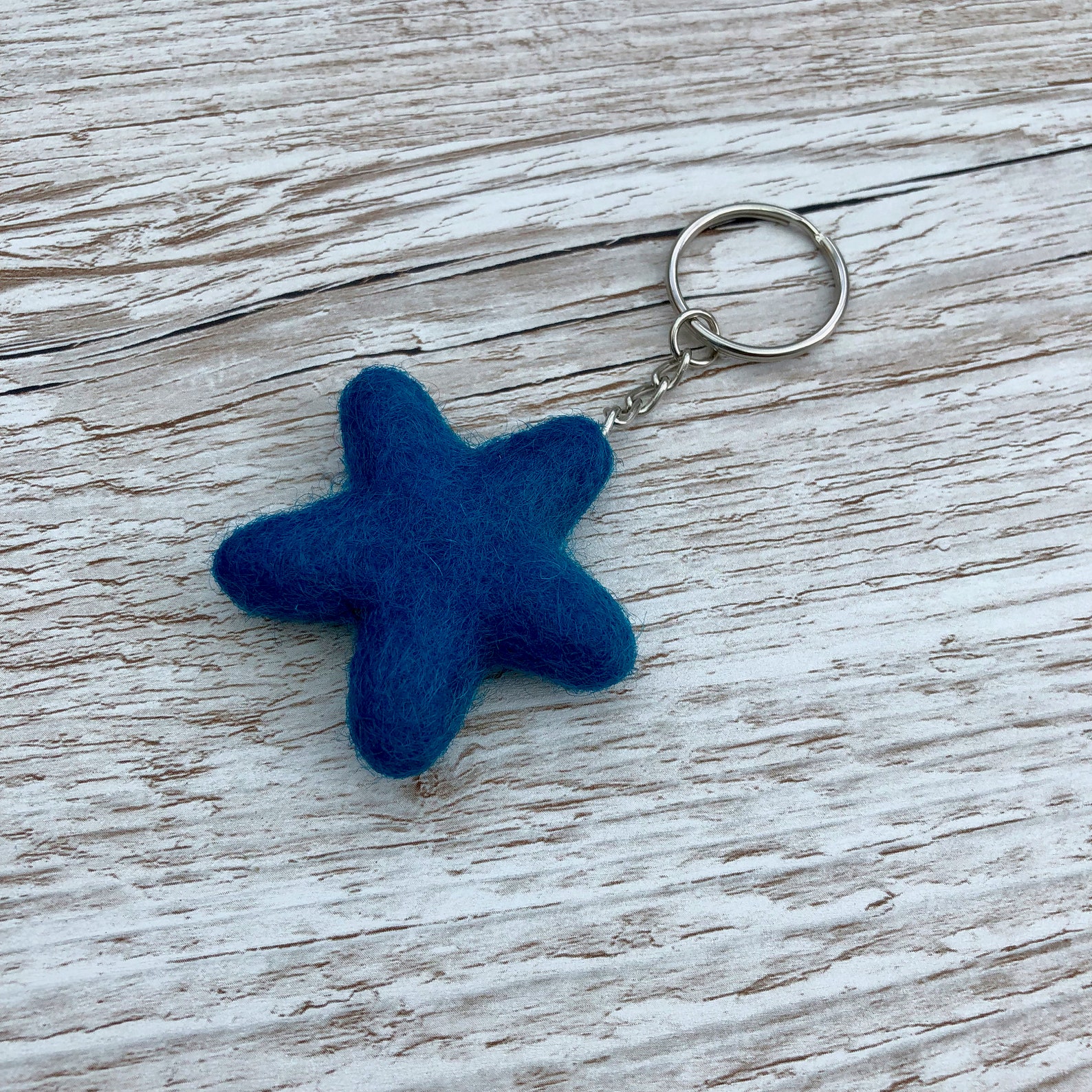 Star Felt Key Ring Star Bag Charm Star Key Ring Felt Etsy