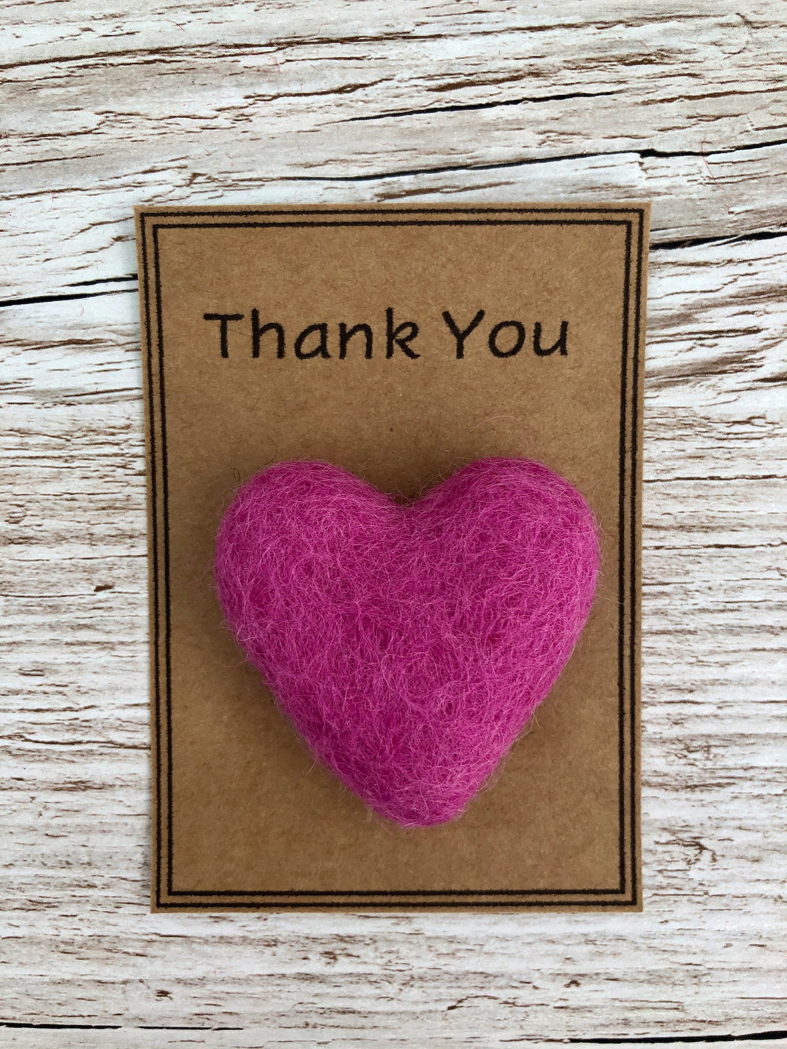Thank You Heart Felt Heart Fridge Heart Etsy