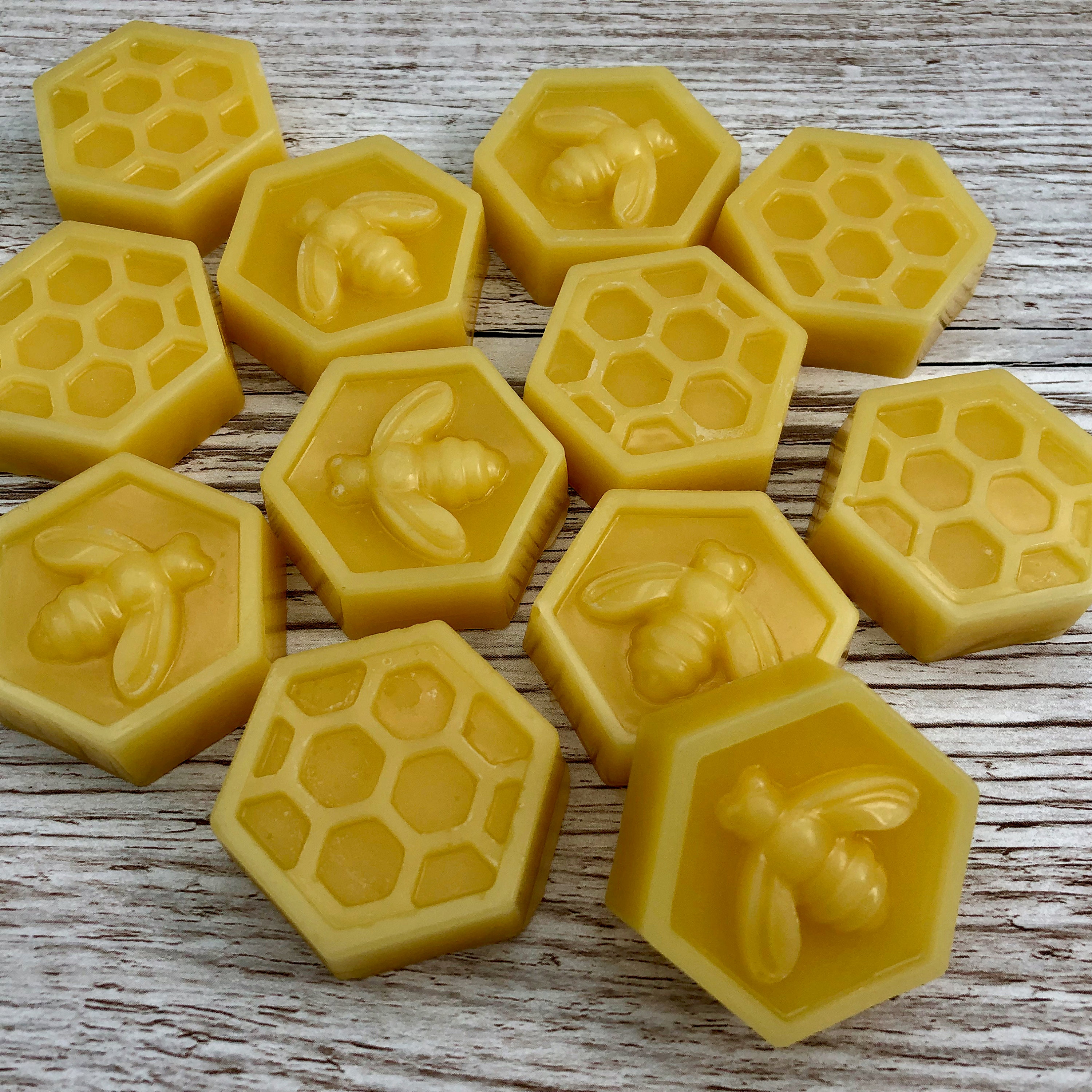 Eight Natural Beeswax Blocks 100 Natural Pure Beeswax Etsy