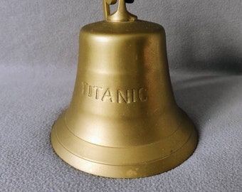 Brass Bell Titanic Wall Mounted 16cm Diameter - Johnnie Blue Décor