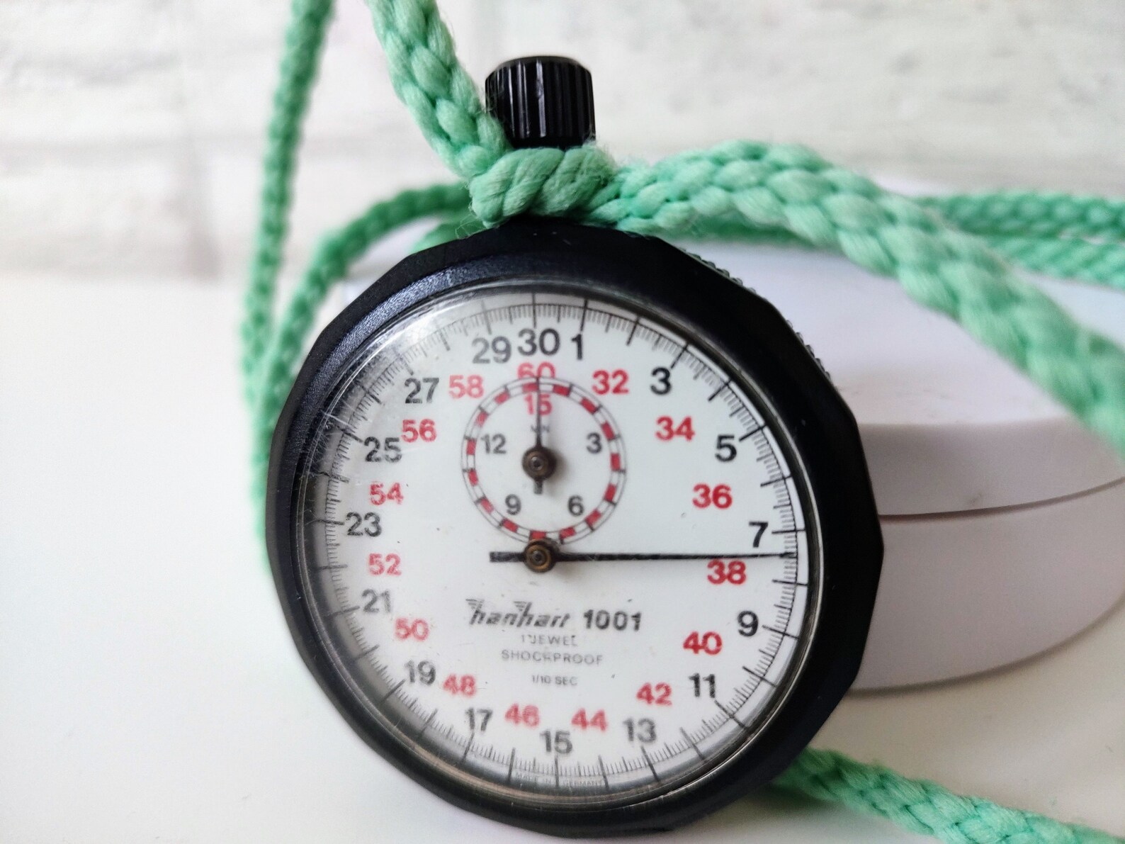 Vintage German Mechanical Stopwatch Rallye Hanhart 1001 1 Jewel