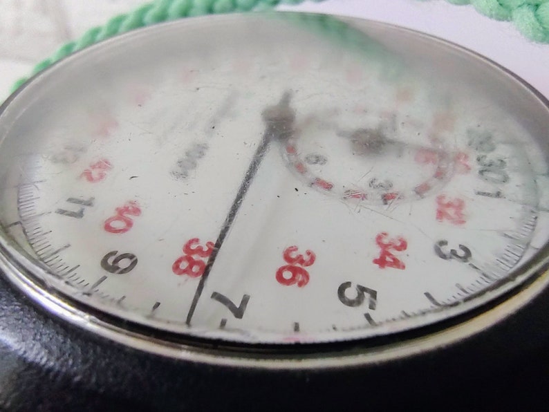 Vintage German Mechanical Stopwatch Rallye Hanhart 1001 1 Jewel