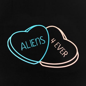 Candy Hearts Aliens 4 Ever Crewneck